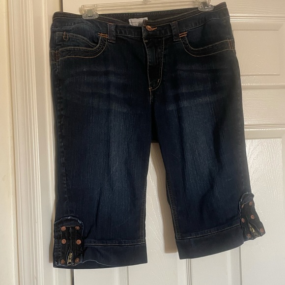 NWOT Venezia Lane Bryant denim jean Capri  crops - Picture 1 of 14